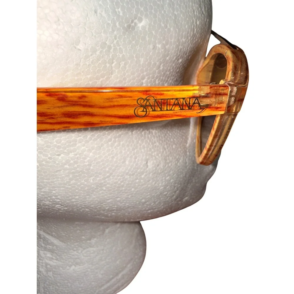 Santana by Carlos Santana STS Hawkins Polarized Sunglasses Orange Woodgrain 101P